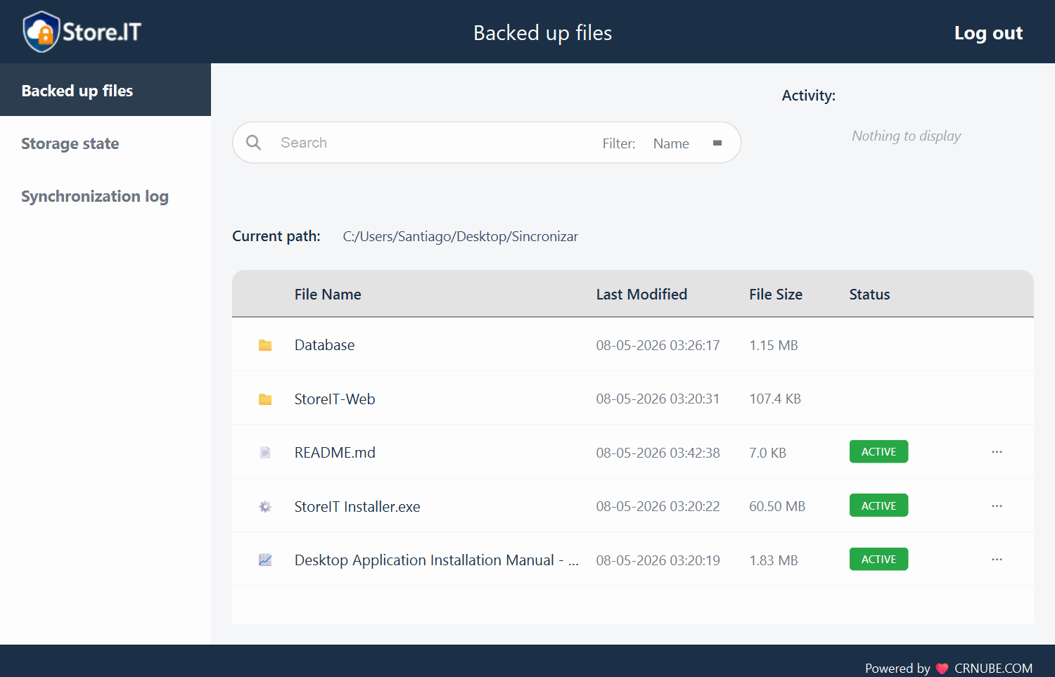 StoreIT Desktop Preview